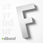 Logo przestrzenne ze styroduru - lico dibond